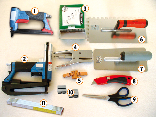 Necessary tools for the installation of Cuprotect®
